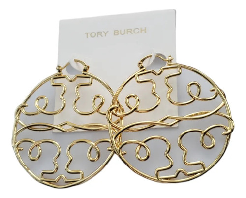 Aretes Tory Burch Arracadas Logo Entrelazado