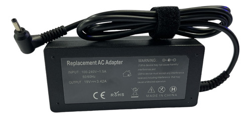 Cargador Para Acer 19v 3.42a 65w / 3.0*1.0mm Punta Fina