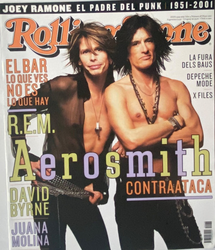 Rolling Stone Nº 38, 2001, Aerosmith, David Byrne, Ex8
