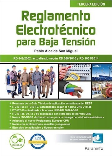 Reglamento Electrotecnico Para Baja Tension, De Alcalde San Miguel. Serie Abc, Vol. Abc. Editorial Paraninfo, Tapa Blanda, Edición Abc En Español, 1