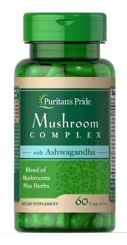 Puritan's Pride | Mushroom Herbal Complex | 60 Capsules