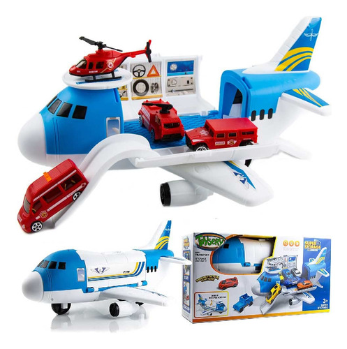 Toysery Avión De Juguete Para Niños De Transporte De Carg.