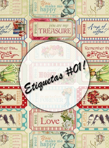 Imagen 9 de 10 de Láminas Vintage Decoupage Autoadhesivas A3 Ideal Fibrofacil