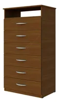Comprar Cajonera Chifonier Comoda 6 Cajones + Estante - Armada - Opcional Guías Metálicas - Muebles Económicos