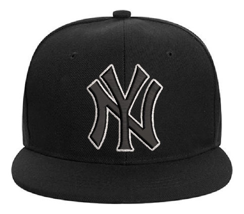 Gorro Snapback Visera Plana New York Yankees Bordado  Borde