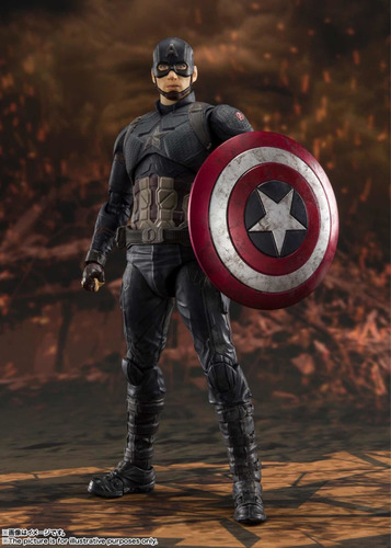Imagen 12 de 12 de Capitán America Endgame Final Battle Vr. S.h.figuarts Bandai