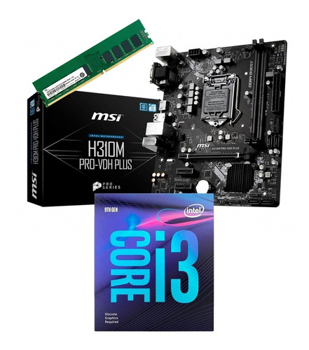  Combo Actualizacion Pc Intel I3 9100f H310 V2 2x8 Ddr4 9na