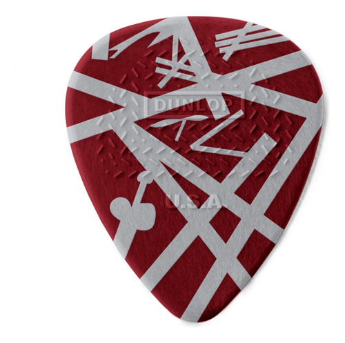 Pack De 6 Uñetas Van Halen Dunlop Evhp07 Shark .60mm Nylon