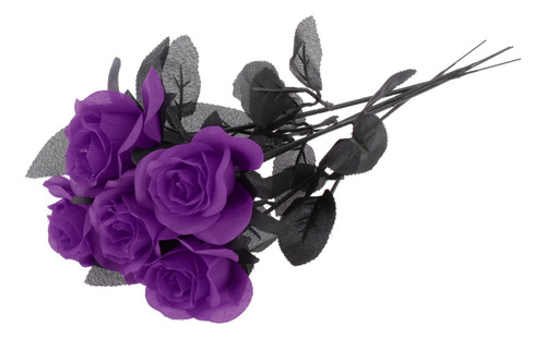 Flores Falsas Halloween Un Ramo De Para Fiesta Violeta