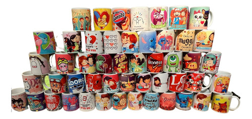 50 Tazas Diseños Surtidos Recuerdo Dia Del Amor Y La Amistad
