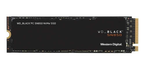 Imagen 1 de 3 de Disco sólido interno Western Digital WD Black SN850 WDS500G1X0E 500GB