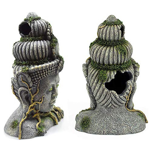 Hamiledyi Estatua De Cabeza De Buda Para Decoración De Acuar
