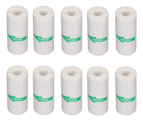 Papel De Impresora Térmica Portátil De 10 Rollos