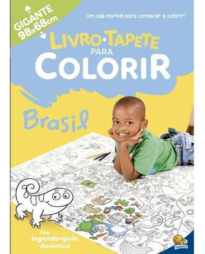 Imagem 8 de 10 de Livro Tapete Para Colorir Infantil 4 Unidades 98x68cm