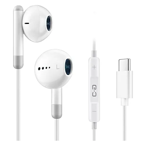 Auriculares Usb C, Changeek Type C Earbuds Micrófono, ...
