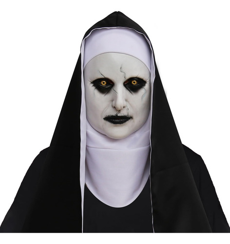 Máscara Terror La Monja The Nun Con Velo De Latex Halloween