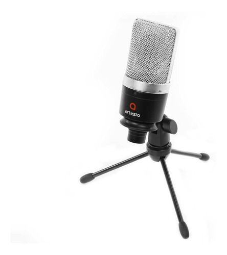 Microfono Condenser Estudio Artesia Amc-10 Cable Y Soporte