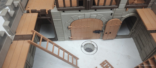 Playmobil Medieval Castillo Ref. 3667 Vintage Antiguo 1993 Gris Oscuro