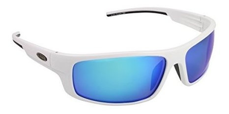 Estrikre Rectangular Finatic Sunglasses-white/blue Rtafk
