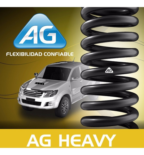 Imagen 3 de 6 de Kit 2 Espirales Traseros Chevrolet Aveo 08/- Trabajo Pesado