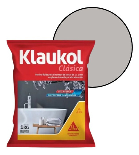 Pastina Ceramica Klaukol 1kg Antihongos Impermeable Mercurio