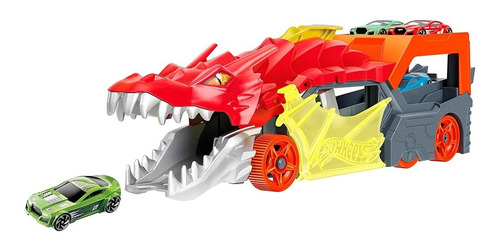Imagem 8 de 10 de Hot Wheels City Reboque De Dragão Com Carrinho Gtk42 Mattel