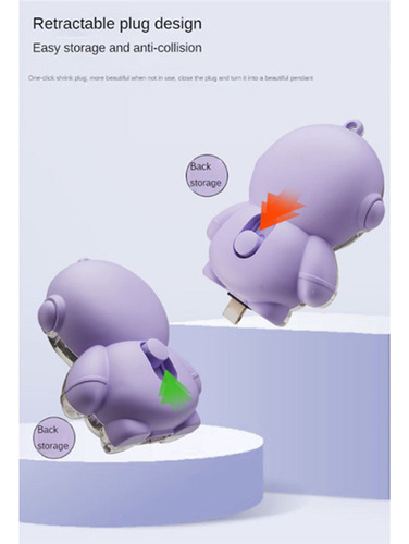 Mini Keychain Power Bank Digital Display Spaceman Power Pod