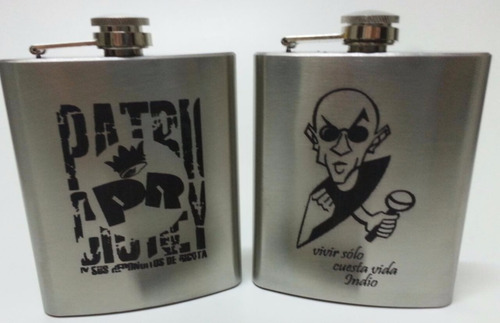 Petaca 6oz Acero In 200cc Whisky Bebidas Blancas Tribunales