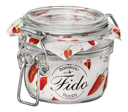 Pote De Vidro 195ml Transparente - Fido