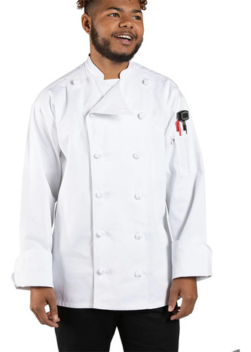 Chaqueta Chef Blanca Unisex Uncommon 0425c - Uniformes Chef