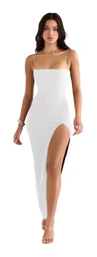 Violeta litro Alegrarse Vestido Blanco | MercadoLibre 📦