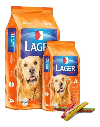 Comida Para Perro Lager Combo 32k + Envio Gratis + Snacks