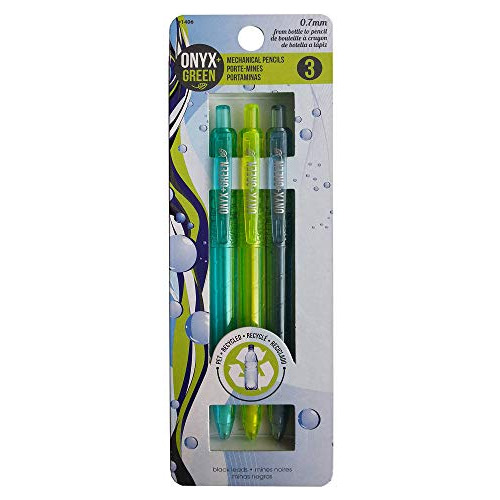 Onyx Y Verdes 3-pack Lápices Mecánicos, Pet Reciclado, 0,7 M
