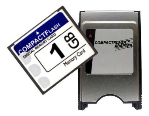 Kit Adaptador Pcmcia Compact Flash Cf + 1 Cartão 1gb Genéric Cor Branco