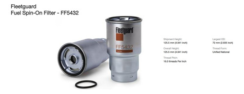 Filtro Combustível E Óleo Fleetguard Ff5432 Fleetguard