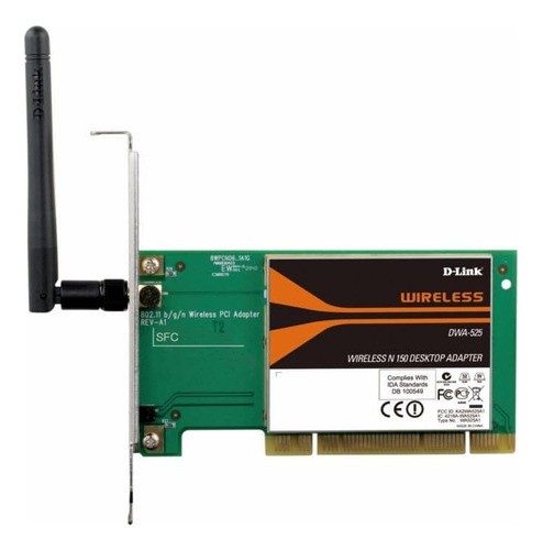 Adaptador Pci Wireless N 150 Para Pc De Sobremesa   Dwa 525