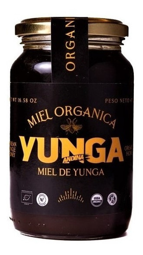 Miel Orgánica Certificada Premium De Yungas 470g X6. Unica  