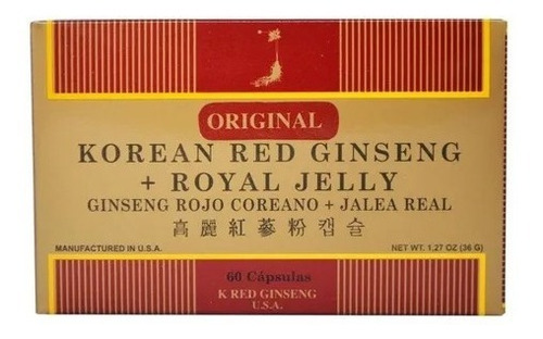 Fdc - Ginseng Rojo Koreano Con Jalea Real X 60 Capsulas