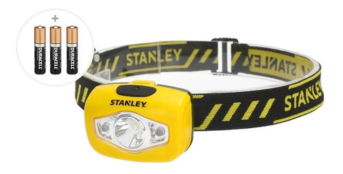 Linterna Frontal Stanley 200 Lumens Con Pilas Minero Running Linterna Amarilla Luz Blanco