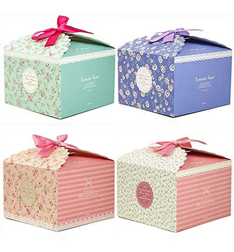 Cajas De Regalo, Juego De 12 Cajas De Dulces, Pastel