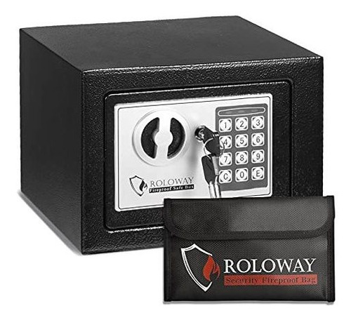 Roloway Caja De Seguridad Pequeña De Acero Para El Hogar Co