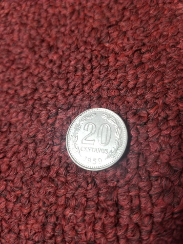 Moneda República Argentina - 20 Centavos - 1959