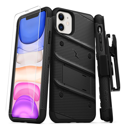 Funda Zizo iPhone 11 Protector Vidrio Templado /negro