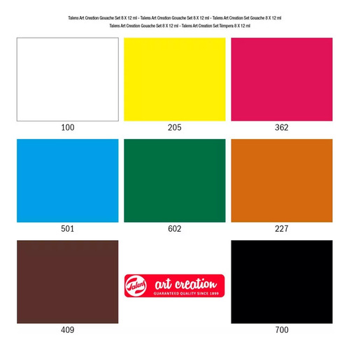 Gouache Art Creation Set 8 Colores 12ml