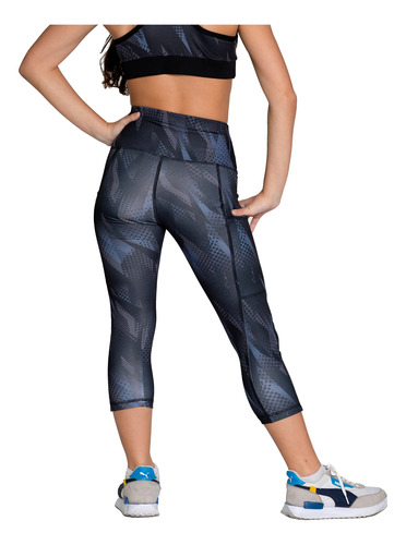 Rhinomax Leggins Capri C/ Bolsa Deportivos Mujer, Modpsb4429