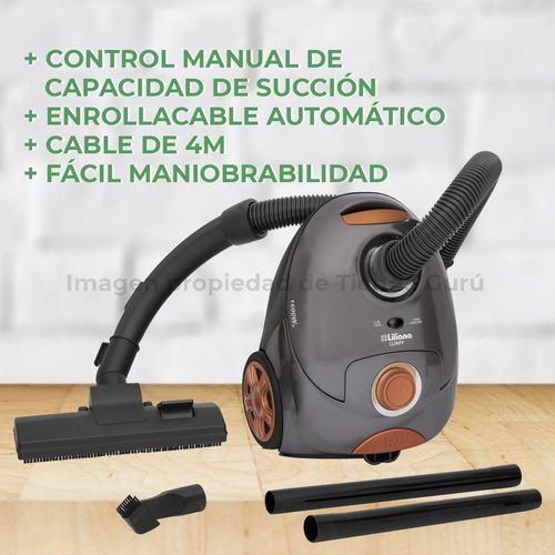 Imagen 4 de 7 de Aspiradora Liliana Climpy 1600w Bolsa Lavable 2 Litros La130
