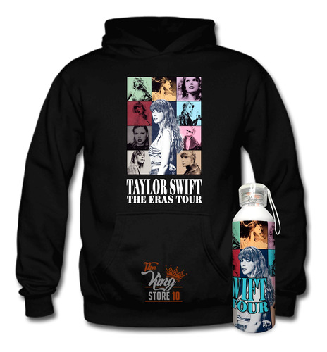 Poleron + Botella, Taylor Swift, Eras Tour, Pop, Musica, Xxxl