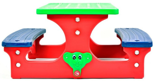 Imagen 10 de 10 de Mesa Mesita Camping Infantil Rodacross Ext O Int 4 Lugares