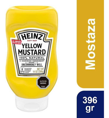 Mostaza Heinz Yellow Squeeze 396g