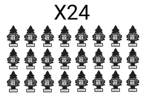 X24 Pinos Aromáticos Auto Black Ice Little Tree